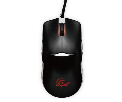 Myszka Ducky Feather Omron Switches czarno-biała